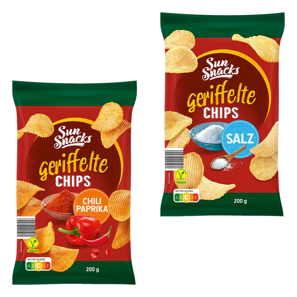 SUN SNACKS Riffle-Chips- Chips & Salzgebäck Bei Aldi Nord.|Vegane Süßigkeiten & Snacks Bei Aldi Nord.