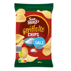 SUN SNACKS Riffle-Chips- Chips & Salzgebäck Bei Aldi Nord.|Vegane Süßigkeiten & Snacks Bei Aldi Nord.