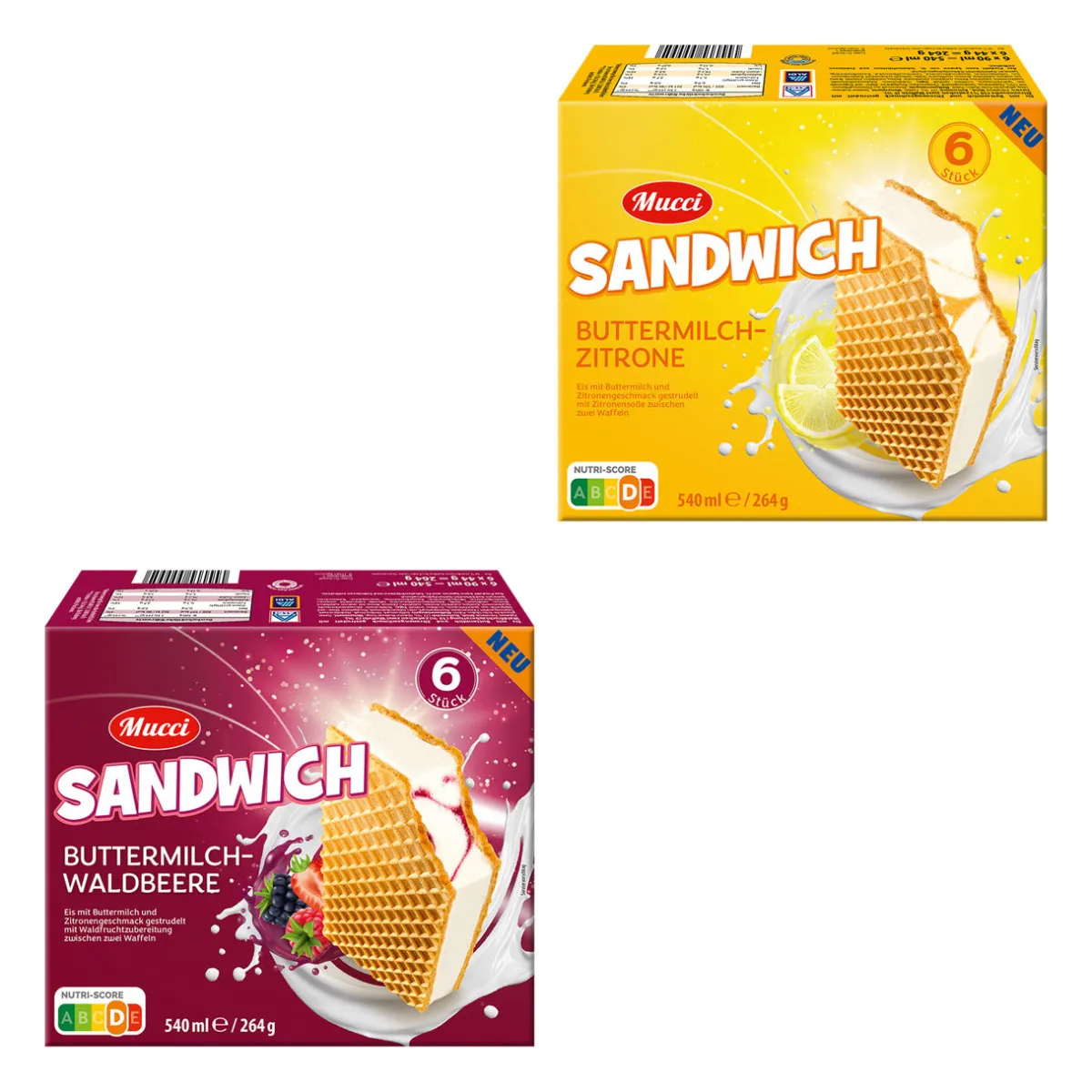 MUCCI Sandwich-Eis- Waffeleis & Eis Am Stiel Bei Aldi Nord.|Veganes & Vegetarisches Grillgut Bei Aldi Nord.·Saisonales Eis & Sommerliche Desserts: Dein Sommer 2026 Bei Aldi Nord.