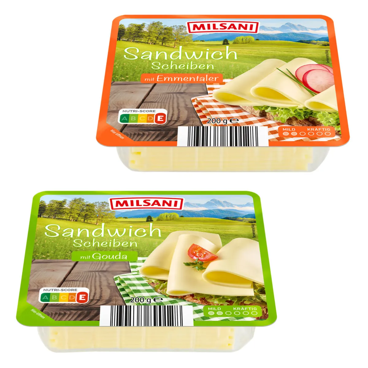 MILSANI Sandwich-Scheiben- Scheibenkäse & Geriebener Käse Bei Aldi Nord.