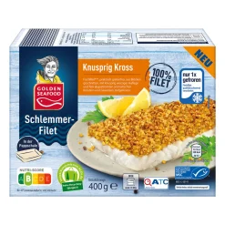 GOLDEN SEAFOOD Schlemmerfilet- Dosenfisch & Tiefkühlfisch Bei Aldi Nord