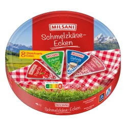 MILSANI Schmelzkäseecken- Frischkäse & Weichkäse Bei Aldi Nord.