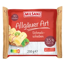 MILSANI Schmelzkäsescheiben- Scheibenkäse & Geriebener Käse Bei Aldi Nord.