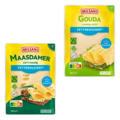 MILSANI Schnittkäse- Scheibenkäse & Geriebener Käse Bei Aldi Nord.