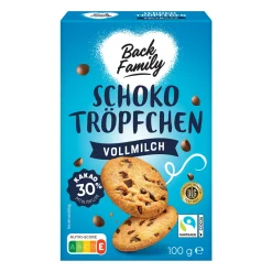 BACK FAMILY Schokotröpfchen / -chunks- Backzutaten, Backmischungen & Dekor Bei Aldi Nord.
