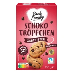 BACK FAMILY Schokotröpfchen / -chunks- Backzutaten, Backmischungen & Dekor Bei Aldi Nord.