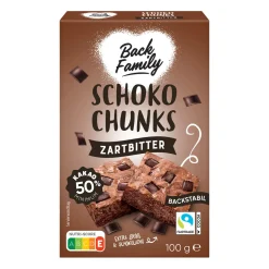 BACK FAMILY Schokotröpfchen / -chunks- Backzutaten, Backmischungen & Dekor Bei Aldi Nord.