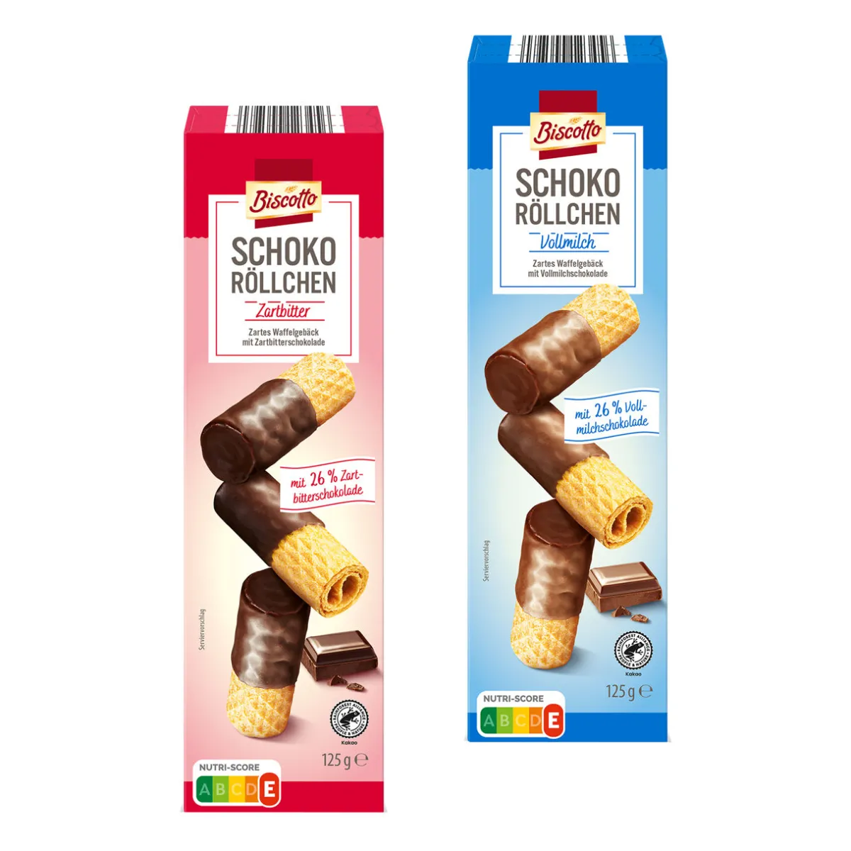 BISCOTTO Schoko-Waffelröllchen- Kekse & Cookies Bei Aldi Nord.