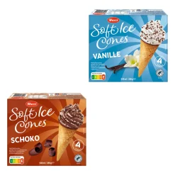 MUCCI Soft Ice Cones- Waffeleis & Eis Am Stiel Bei Aldi Nord.
