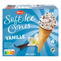MUCCI Soft Ice Cones- Waffeleis & Eis Am Stiel Bei Aldi Nord.