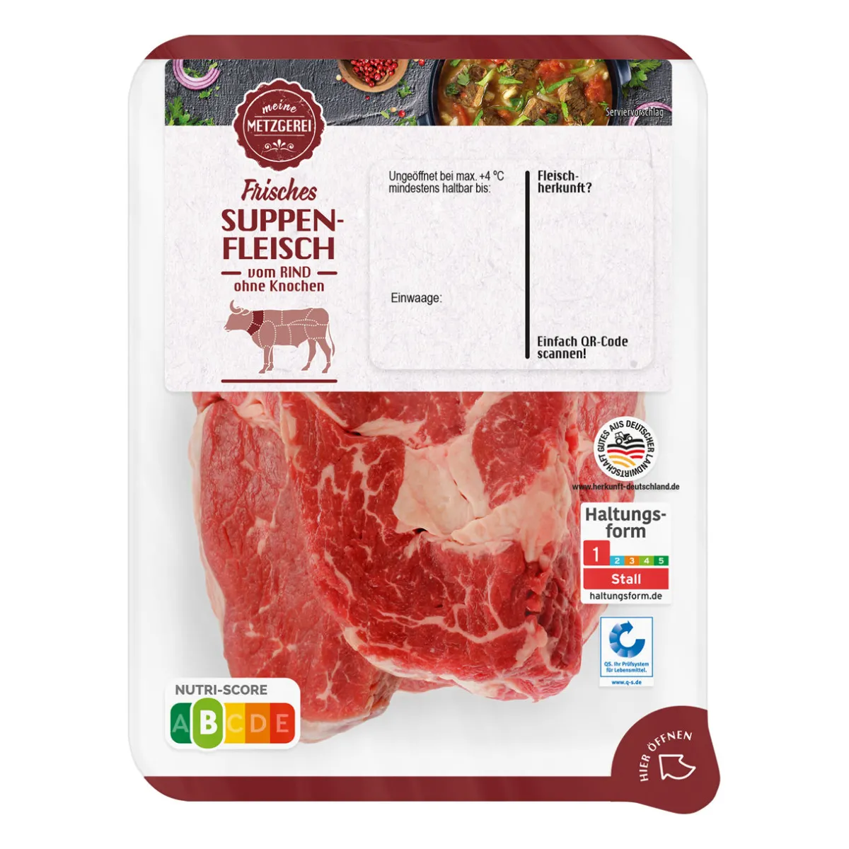 MEINE METZGEREI Suppenfleisch- Rindfleisch Bei Aldi Nord.