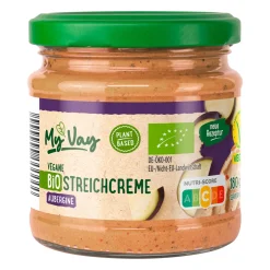 MYVAY Vegane Bio-Streichcreme- Brotaufstrich Bei Aldi Nord.|Vegane Fertigprodukte & Vorräte Bei Aldi Nord.