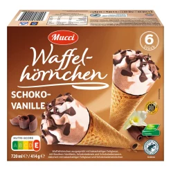 MUCCI Waffelhörnchen- Waffeleis & Eis Am Stiel Bei Aldi Nord.