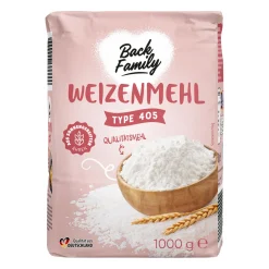 BACK FAMILY Weizenmehl- Mehl, Zucker & Süßungsmittel Bei Aldi Nord.
