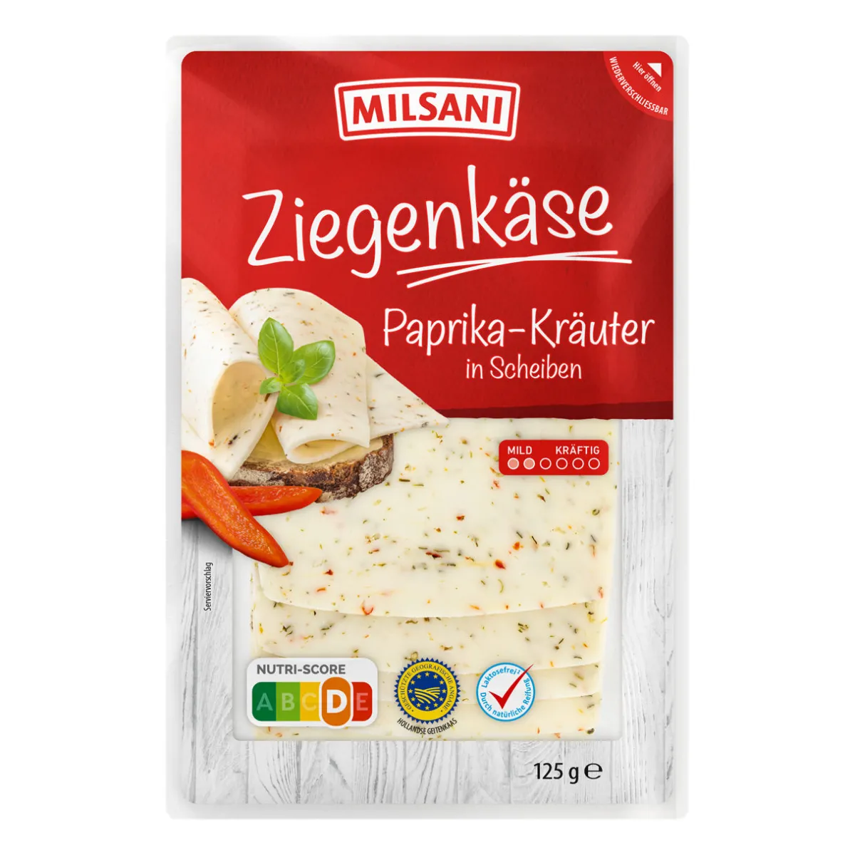 MILSANI Ziegenkäse- Scheibenkäse & Geriebener Käse Bei Aldi Nord.
