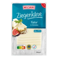 MILSANI Ziegenkäse- Scheibenkäse & Geriebener Käse Bei Aldi Nord.