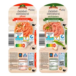 GUT DREI EICHEN Zwiebelmettwurst- Wurstaufschnitt & Streichwurst Bei Aldi Nord.